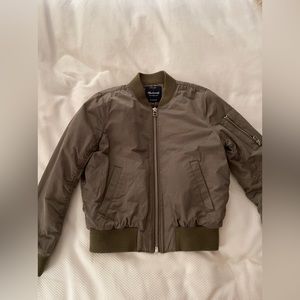 Madewell Olive Bomber Jacket